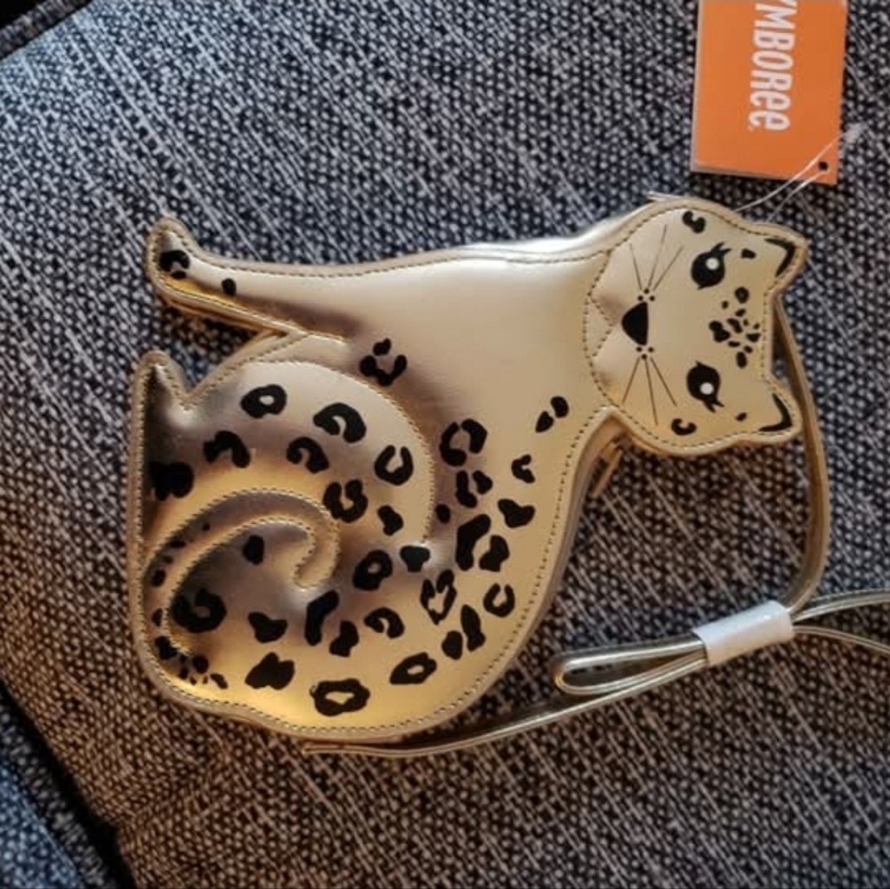Gymboree Vintage Purse Gold Leopard New